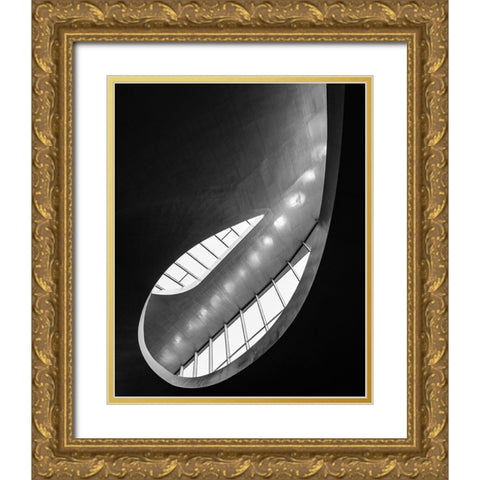 drop 1 Gold Ornate Wood Framed Art Print with Double Matting by Steenhoudt, Sofie