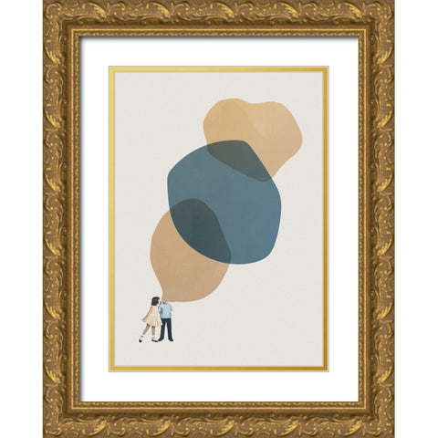 A thousand stories to tell you Gold Ornate Wood Framed Art Print with Double Matting by Leon, Maarten
