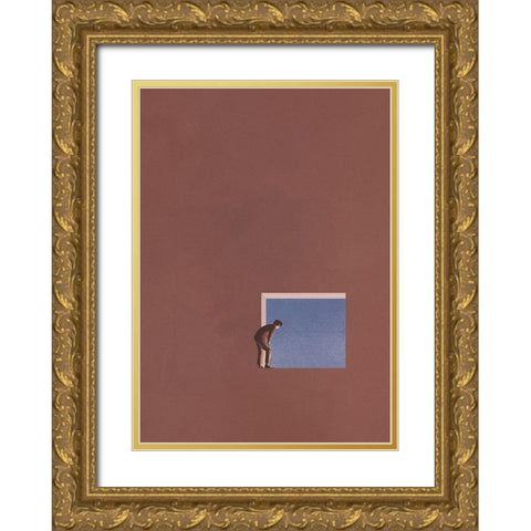 Curiosity Gold Ornate Wood Framed Art Print with Double Matting by Leon, Maarten