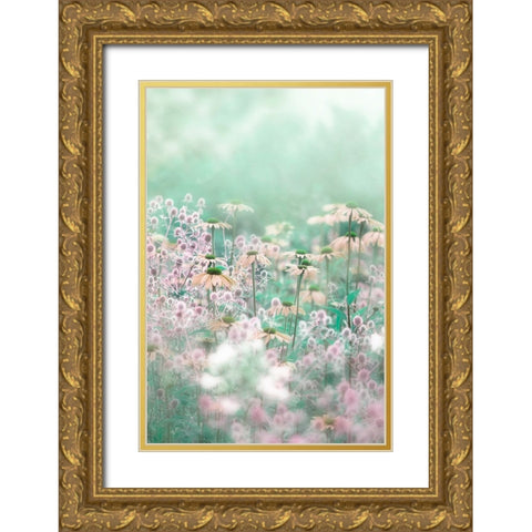 Melody Gold Ornate Wood Framed Art Print with Double Matting by Parker, Jacky
