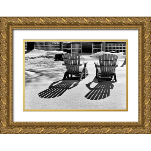Winter Chill Gold Ornate Wood Framed Art Print with Double Matting by Hoey, John