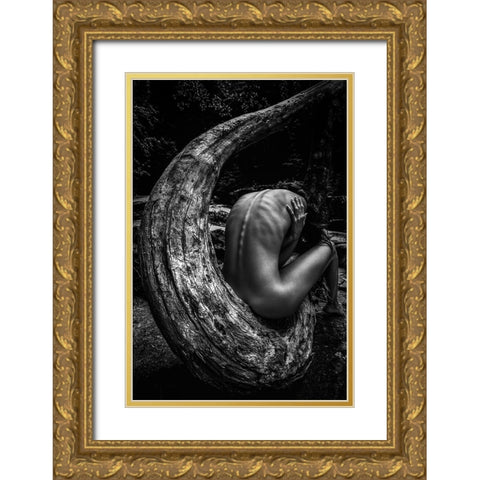 Wild Gold Ornate Wood Framed Art Print with Double Matting by Mannini, Roberto