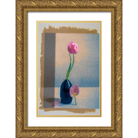 A Study in Contrast Gold Ornate Wood Framed Art Print with Double Matting by Ni, Birdie