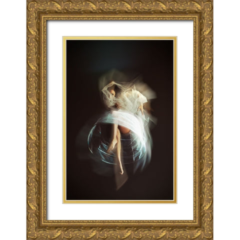 Let Your Chaos Explode Gold Ornate Wood Framed Art Print with Double Matting by Bolgov, Ruslan
