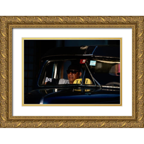 Cuba Neverending Story Gold Ornate Wood Framed Art Print with Double Matting by Buliga, Gina