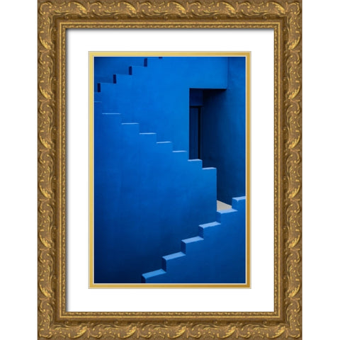 Muralla Roja #11 Gold Ornate Wood Framed Art Print with Double Matting by Wride, Linda