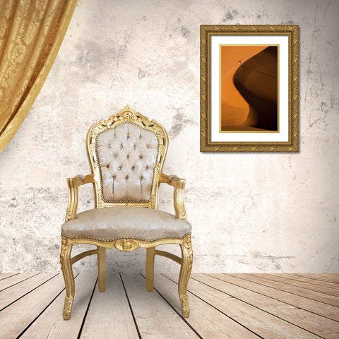 Sossusvlei Vlei In Namibia Gold Ornate Wood Framed Art Print with Double Matting by Jonsson, Mats