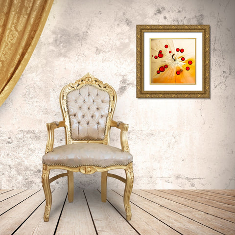 Power of the red Gold Ornate Wood Framed Art Print with Double Matting by Bosogea-Tudor, Ileana