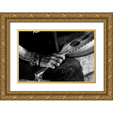 Tu Maosica Gold Ornate Wood Framed Art Print with Double Matting by PacodlaCorte