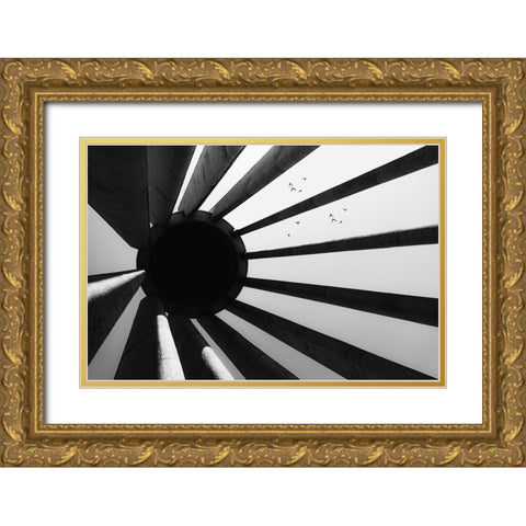 To The Black Hole Gold Ornate Wood Framed Art Print with Double Matting by Mohammad Hossein, Hamid