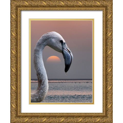 This Is My World Gold Ornate Wood Framed Art Print with Double Matting by Guillemot, Mathilde