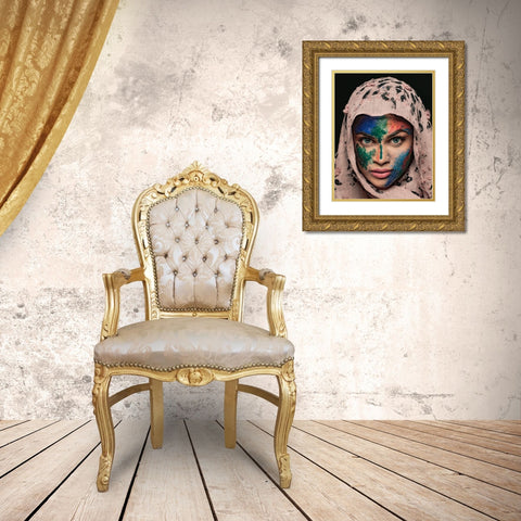 DUALITY Gold Ornate Wood Framed Art Print with Double Matting by Chattopadhyay, Debasish