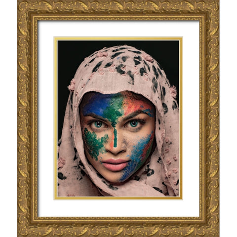 DUALITY Gold Ornate Wood Framed Art Print with Double Matting by Chattopadhyay, Debasish