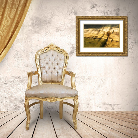Spirito inquieto Gold Ornate Wood Framed Art Print with Double Matting by Pietro, Biffi