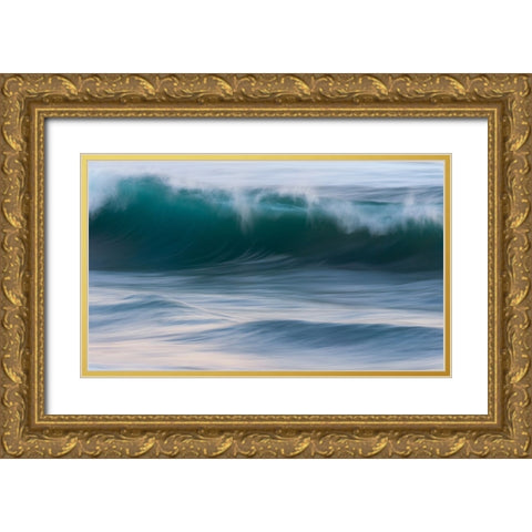 flow Gold Ornate Wood Framed Art Print with Double Matting by Dong Hee, Han