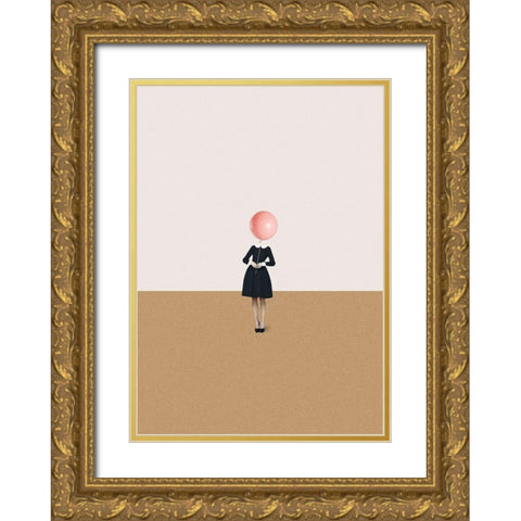 Obvious imperfections Gold Ornate Wood Framed Art Print with Double Matting by Leon, Maarten