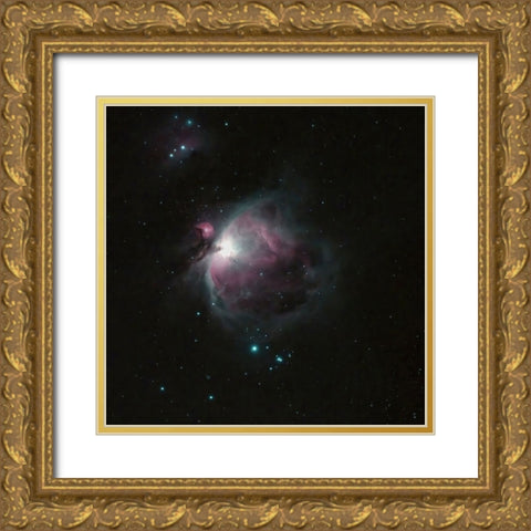 Orion Nebula Gold Ornate Wood Framed Art Print with Double Matting by Hsi, Paul
