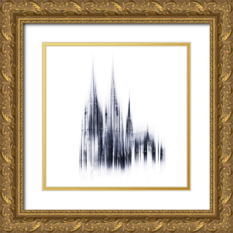 Cologne cathedral Gold Ornate Wood Framed Art Print with Double Matting by Eisele, Stefan