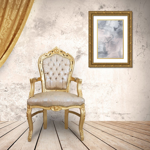 Beautiful Flow Gold Ornate Wood Framed Art Print with Double Matting by Sawall, Anastasia