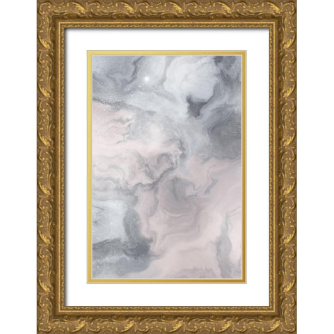 Beautiful Flow Gold Ornate Wood Framed Art Print with Double Matting by Sawall, Anastasia
