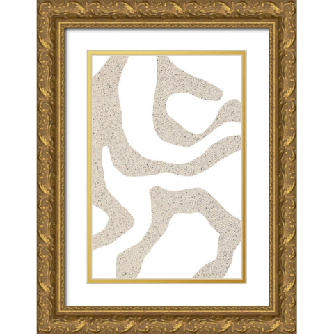 Bold Shapes Gold Ornate Wood Framed Art Print with Double Matting by Sawall, Anastasia