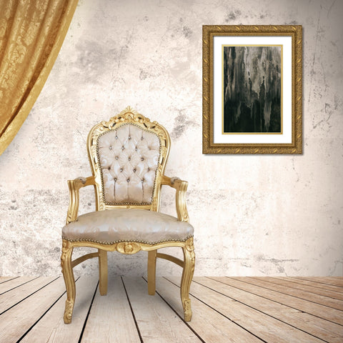 Grunge Window Gold Ornate Wood Framed Art Print with Double Matting by Mossholder, Tim