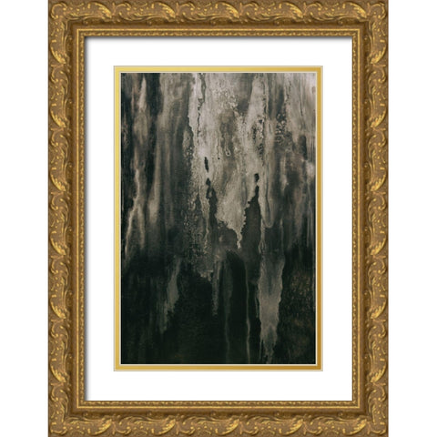 Grunge Window Gold Ornate Wood Framed Art Print with Double Matting by Mossholder, Tim