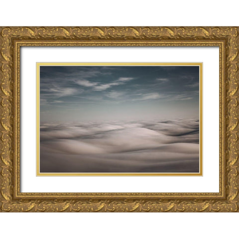 Above the Clouds Gold Ornate Wood Framed Art Print with Double Matting by Mossholder, Tim