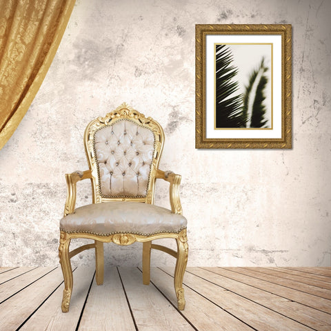 Palm Branches Gold Ornate Wood Framed Art Print with Double Matting by Mossholder, Tim