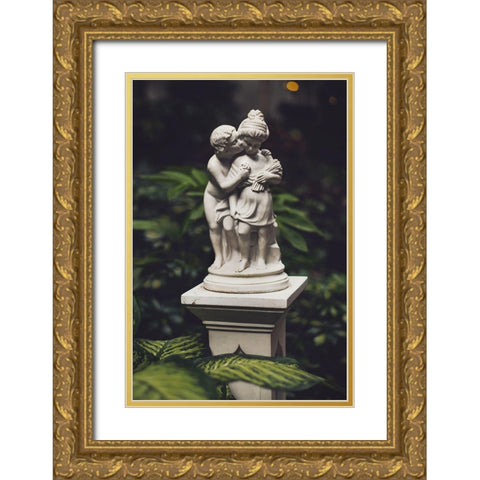 Lovers Embrace Gold Ornate Wood Framed Art Print with Double Matting by Mossholder, Tim