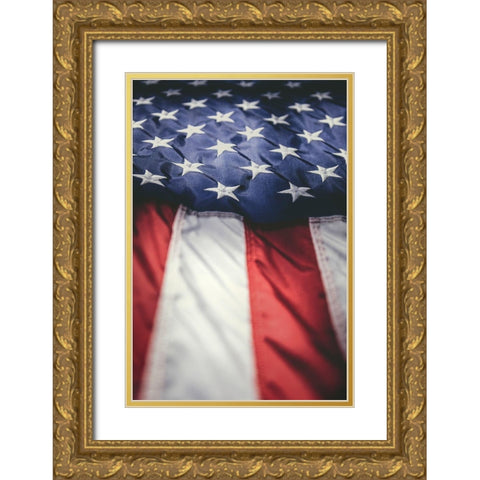Old Glory Gold Ornate Wood Framed Art Print with Double Matting by Mossholder, Tim