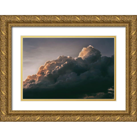 Dramatic Clouds Gold Ornate Wood Framed Art Print with Double Matting by Mossholder, Tim
