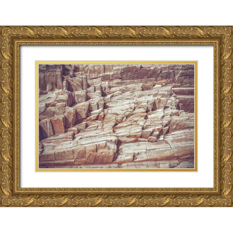 Rock Formations Gold Ornate Wood Framed Art Print with Double Matting by Mossholder, Tim