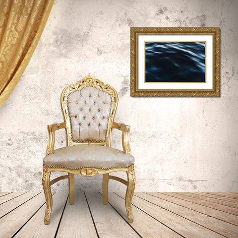Water Textures Gold Ornate Wood Framed Art Print with Double Matting by Mossholder, Tim