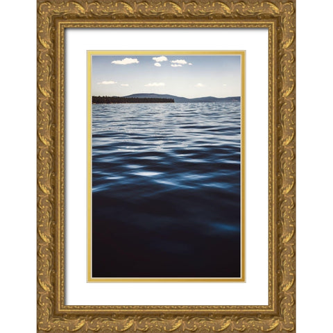 Water Textures Gold Ornate Wood Framed Art Print with Double Matting by Mossholder, Tim
