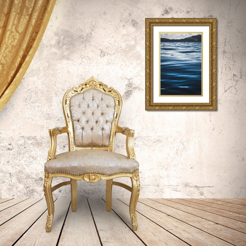 Water Textures Gold Ornate Wood Framed Art Print with Double Matting by Mossholder, Tim