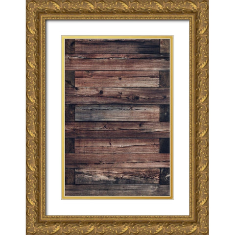 Wood Wall Gold Ornate Wood Framed Art Print with Double Matting by Mossholder, Tim