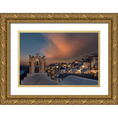 Rise Of Phoenix Gold Ornate Wood Framed Art Print with Double Matting by Seleznyov, Alexander