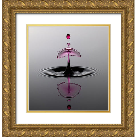 Water Art Gold Ornate Wood Framed Art Print with Double Matting by Schade, Peter