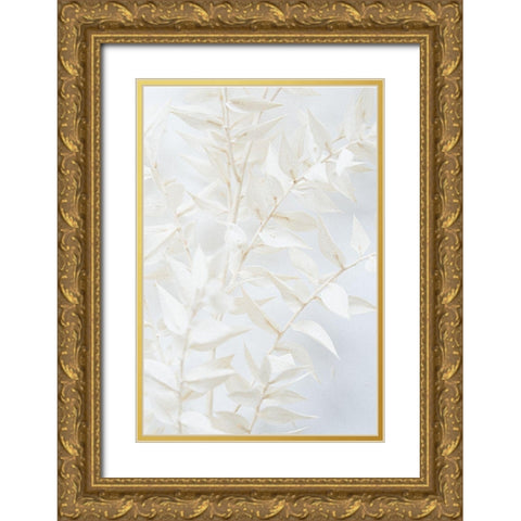 Misty Twig Gold Ornate Wood Framed Art Print with Double Matting by Sawall, Anastasia