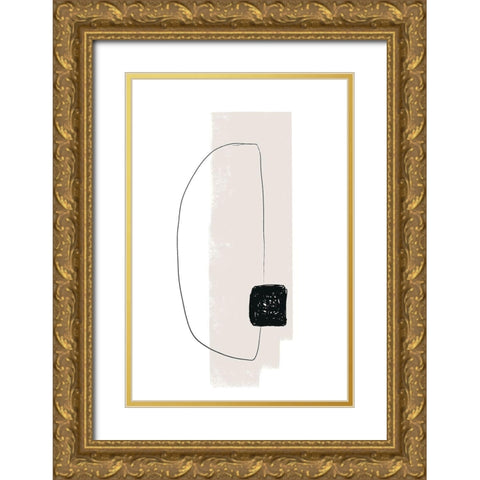 Overlap Gold Ornate Wood Framed Art Print with Double Matting by Sawall, Anastasia