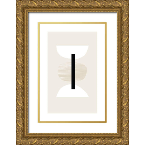 Closed Trio Gold Ornate Wood Framed Art Print with Double Matting by Sawall, Anastasia