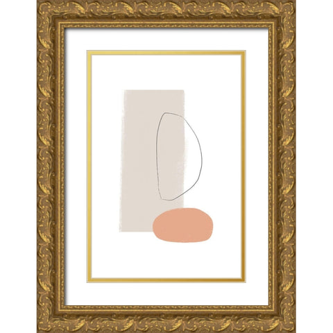 Feels Gold Ornate Wood Framed Art Print with Double Matting by Sawall, Anastasia