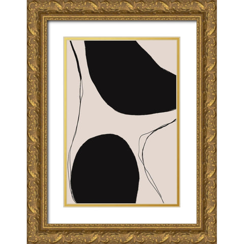 Keep your Balance Gold Ornate Wood Framed Art Print with Double Matting by Sawall, Anastasia