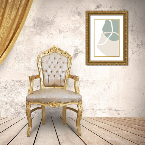 Free Forms Two and a half Gold Ornate Wood Framed Art Print with Double Matting by Sawall, Anastasia