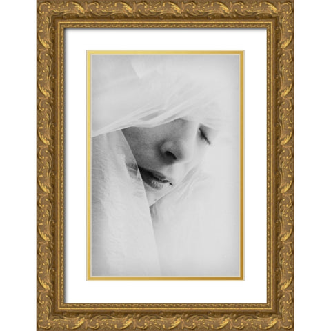 Peaceful Gold Ornate Wood Framed Art Print with Double Matting by Bousca, Bogdan