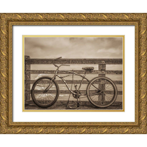 SomeoneS Treasure Gold Ornate Wood Framed Art Print with Double Matting by Reames, Teri