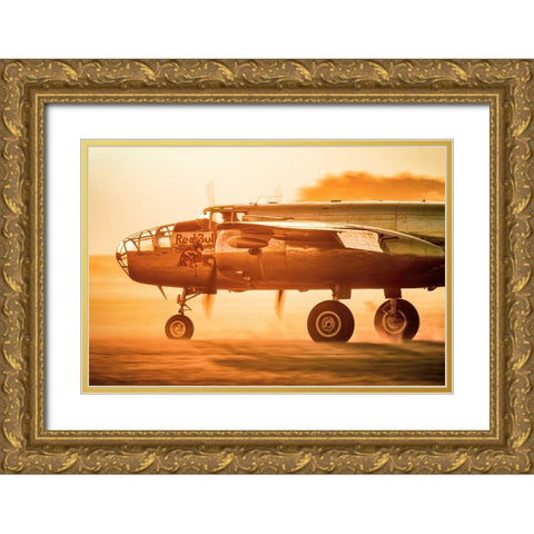 Sun ride Gold Ornate Wood Framed Art Print with Double Matting by Wrobel, Piotr
