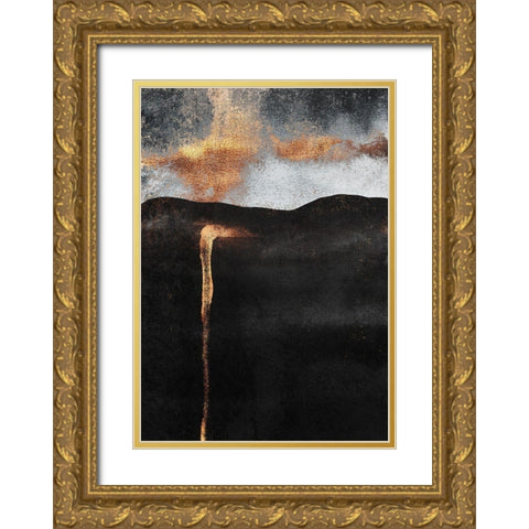 Ember Gold Ornate Wood Framed Art Print with Double Matting by Fredriksson, Elisabeth