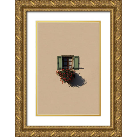 Green fingers Gold Ornate Wood Framed Art Print with Double Matting by Cederberg, Marcus